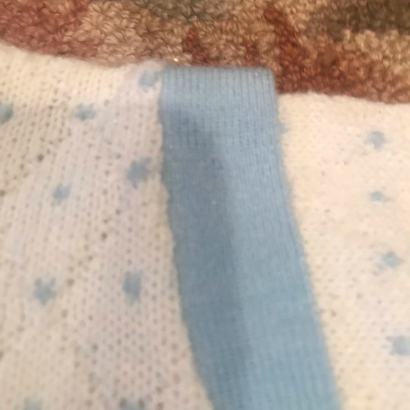 NWOT ADORABLE KNIT BLUE AND WHITE SWEATER AND HAT NWOT - Picture 8 of 9